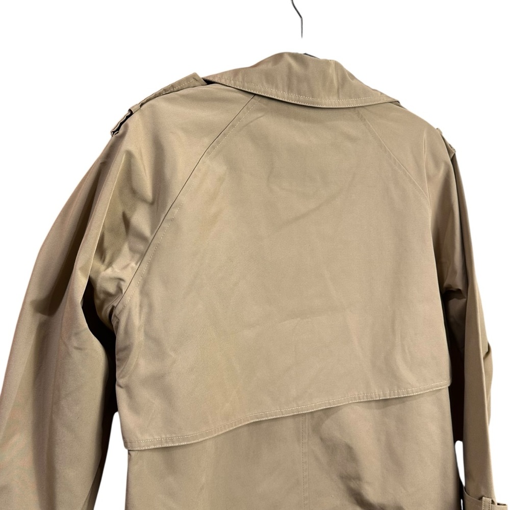 NWT Abercrombie and Fitch Relaxed Short Trench Coat In Caramel Size S - Picture 6 of 9